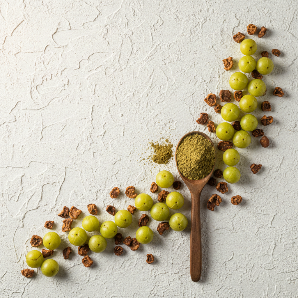 Amla Powder Flat Lay