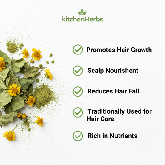 Bhringraj Powder Benefits Infographic
