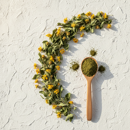 Bhringraj Powder Flat Lay
