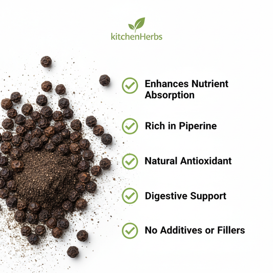 Black Pepper Powder Benefits Infographic