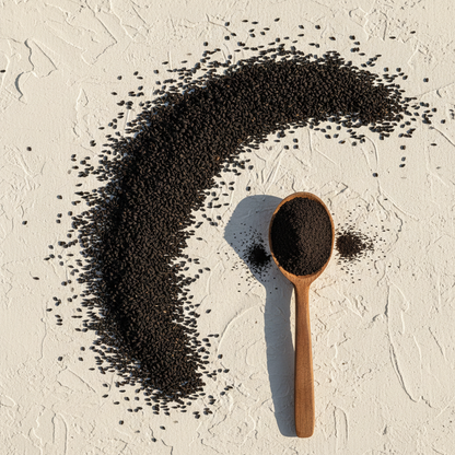 Black Seed Kalonji Flat Lay