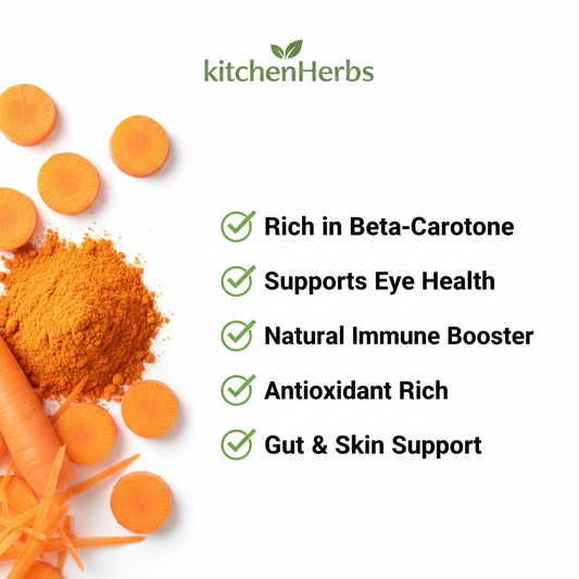 Carrot Powder – Benefits Infographic