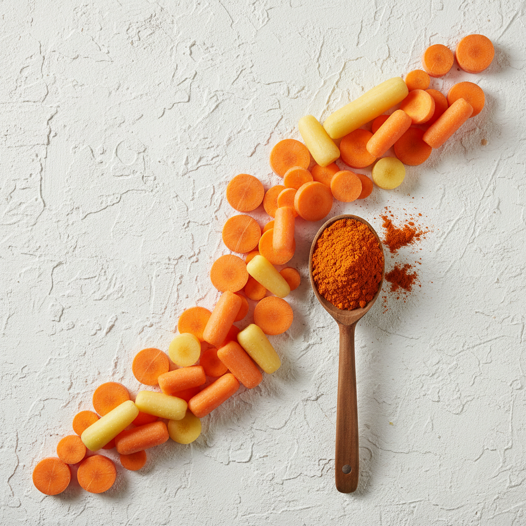 Carrot Powder – Creative Flat Lay