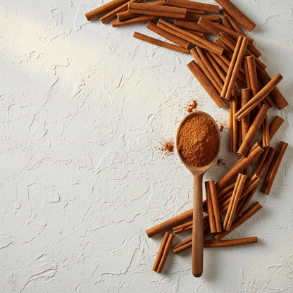 Cinnamon Powder Flat Lay