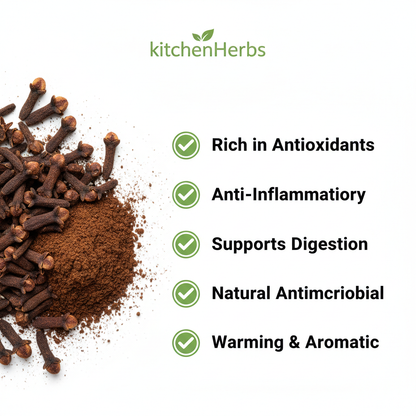 Clove Powder Benefits Infographic