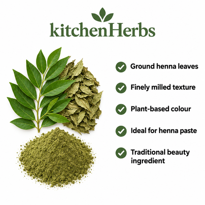 Henna Powder benefits infographic