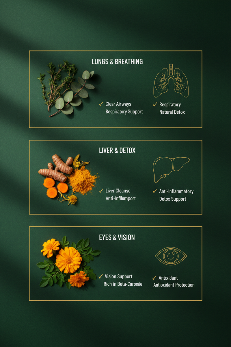 kitchenHerbs – Lungs, Liver & Eyes Benefit Cards