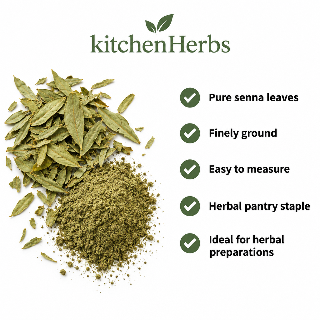 Senna Leaves Powder infographic