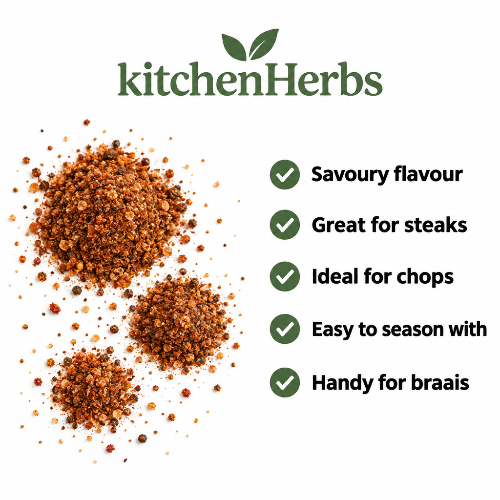 Steak and Chops Spice infographic