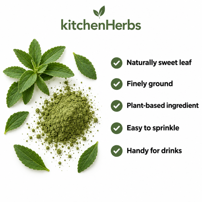 Stevia Leaf Powder benefits infographic