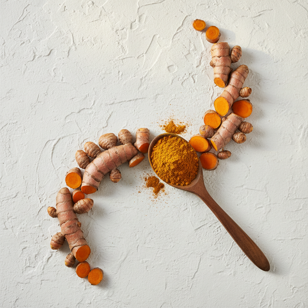 Turmeric Nizam Flat Lay